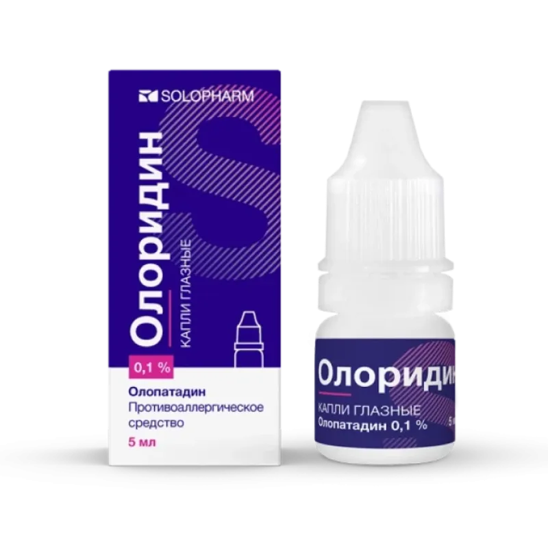 Олоридин, 1 мг/мл, Капли Глазные