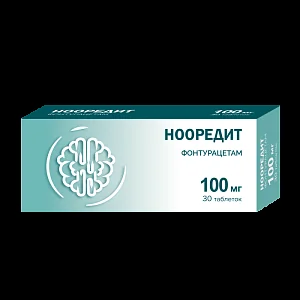 Нооредит, 100 мг, Таблетки