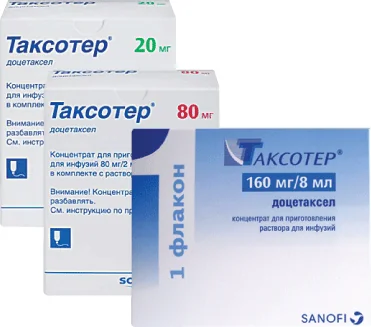 Таксотер, 40 мг/мл, Концентрат Для Приготовления Раствора Для Инфузий