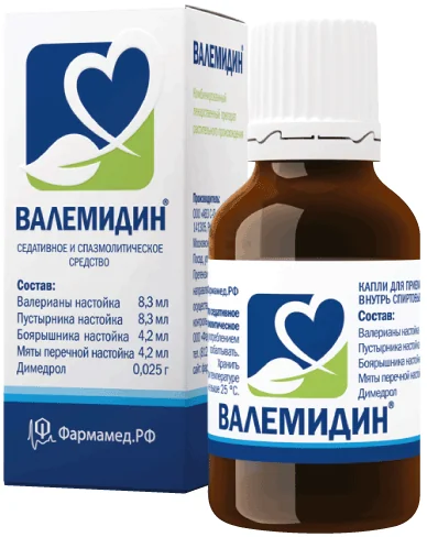 Валемидин, ~, Капли Для Приема Внутрь